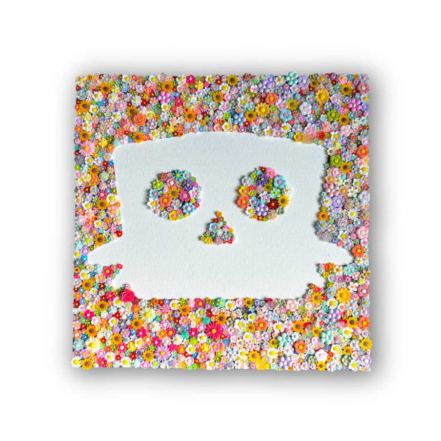 Un visage fait de détails (Fleurs)